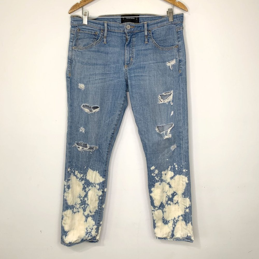 CALVIN RUCKER x Revolve Back In Love Again Jean In Beach‎ Bleach Sz 30 - Picture 2 of 10